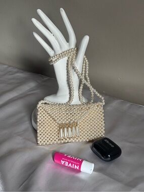 Pearl Micro Mini Bag Necklace | AirPods & Card Holder Pendant